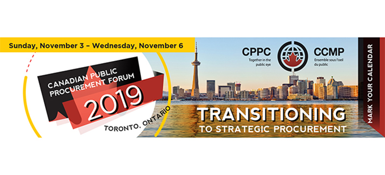 Canadian Public Procurement Forum 2019: Transitioning to Strategic Procurement