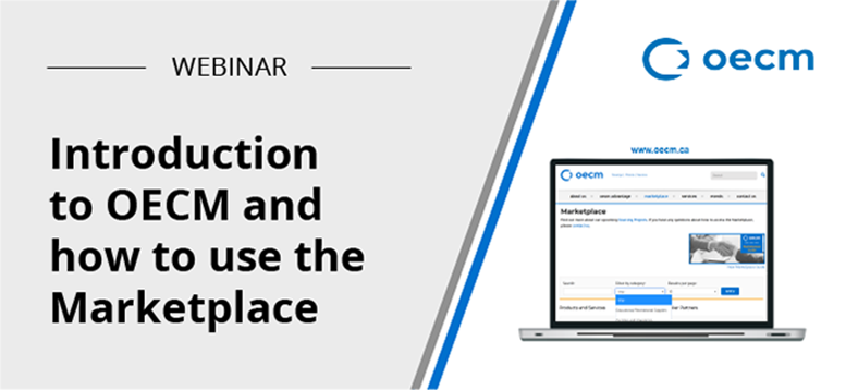 Introduction to OECM Webinar & How to use the Marketplace