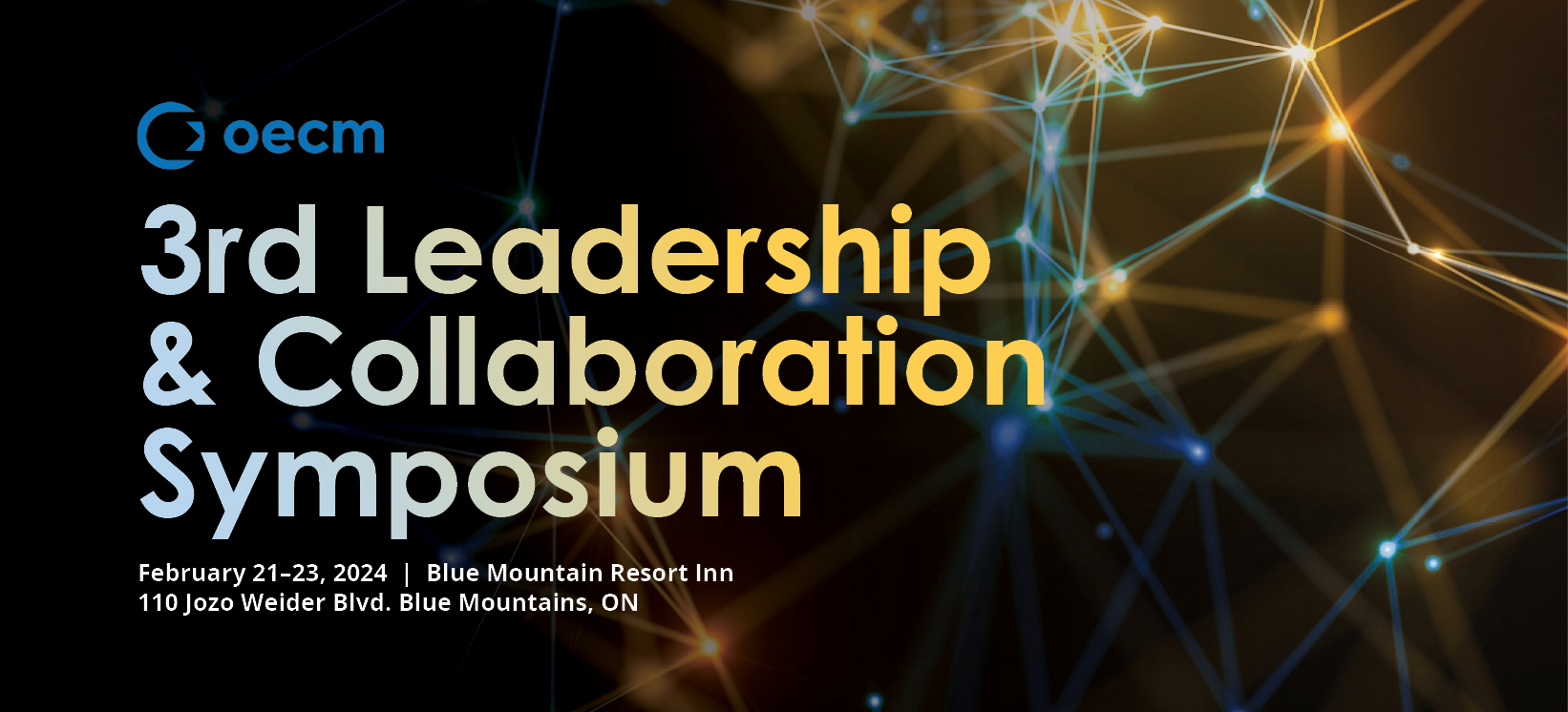 Green and blue glowing noades on a black background