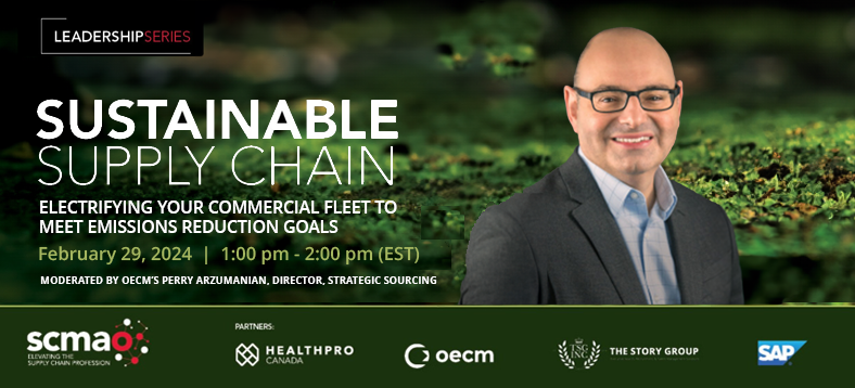Perry Arzumanian on Sustainable Supply Chain (greenery background)